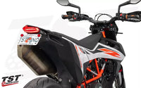 tst led integrated tail light fender eliminator system ktm 690 smc r enduro