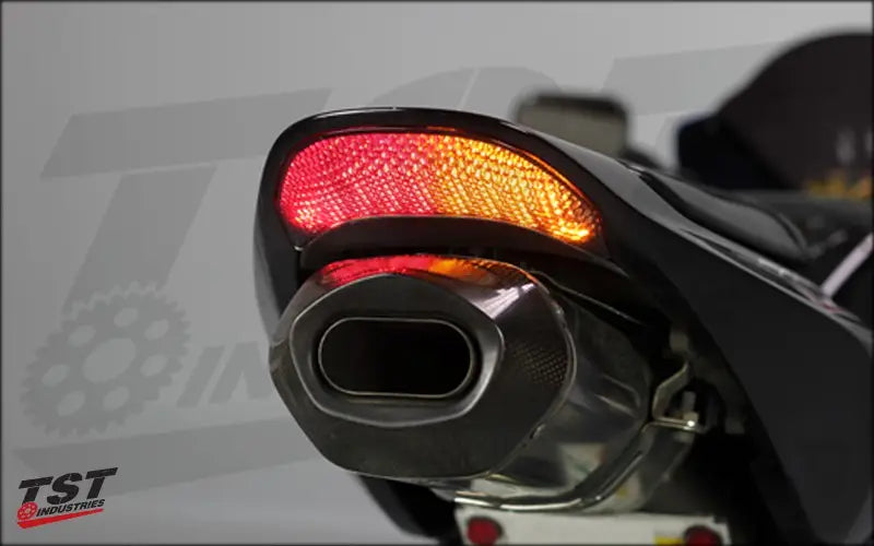 tst led integrated tail light honda cbr600rr 2003 2006 cbr1000rr 2004 2007 smoke