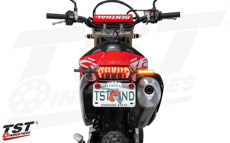 tst led rear pod turn signal bundle honda crf450l crf450rl
