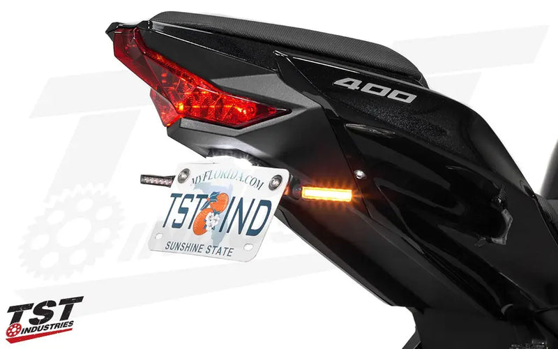 tst led rear pod turn signal bundle kawasaki