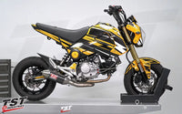 tst low mount exhaust bracket honda grom 2013 2016
