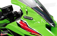 tst mirror block off plates select kawasaki ninja motorcycles