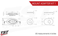 tst pod turn signal mount adapter kit