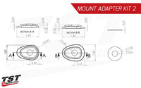 tst pod turn signal mount adapter kit