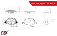 tst pod turn signal mount adapter kit