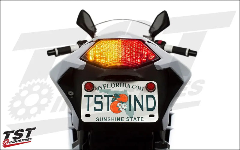 tst led integrated tail light kawasaki ninja 300 2013 2017 z300 2015