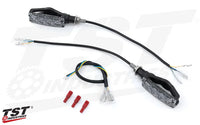 tst quadrix d integrated sequential led rear pod turn signals