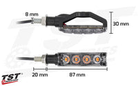 tst quadrix sequential led pod turn signals