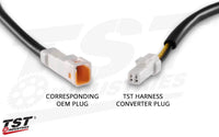tst turn signal plug 2 2 harness converters select motorcycle models