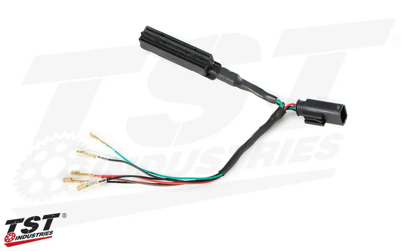 tst universal rear lighting harness and flash rate controller bmw s1000rr s1000r