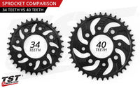 tst worx 420 lightweight aluminum rear sprocket honda grom monkey super cub