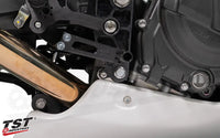 tst worx adjustable rearset bracket kawasaki ninja 400 2018