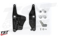 tst worx adjustable rearset bracket kawasaki ninja 400 2018