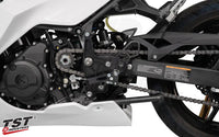 tst worx adjustable rearset bracket kawasaki ninja 400 2018