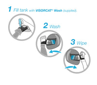 visorcat helmet wash and wipe system