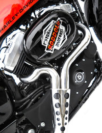 zard exhaust 2 1 conical full system harley davidson sportster 2014