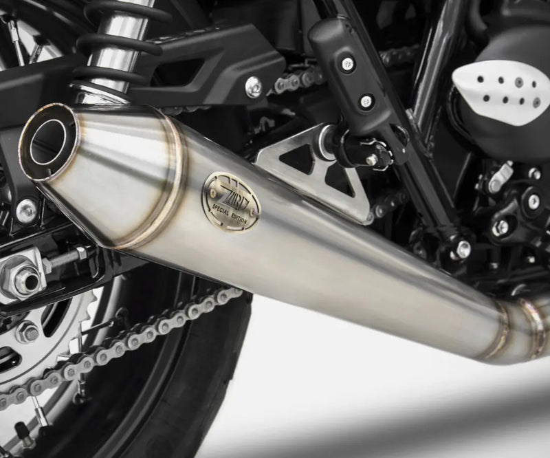 zard exhaust 2 1 conical full system triumph street scrambler 2017 2019