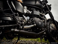 zard exhaust 2 1 full system cross version triumph scrambler bonneville thruxton 2016
