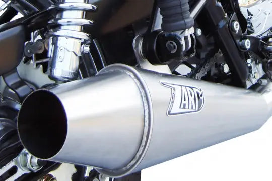 zard exhaust 2 1 full system low mount carbureted triumph thruxton scrambler 2016