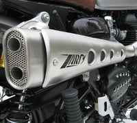 zard exhaust 2 1 full system short high mount triumph scrambler 2016