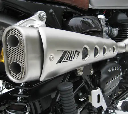 zard exhaust 2 1 full system short high mount triumph scrambler 2016