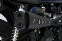 zard exhaust 2 1 full system short high mount triumph scrambler 2016