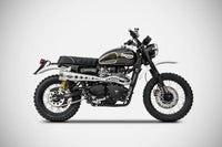 zard exhaust 2 1 full system special edition high mount triumph scrambler 2006 2016