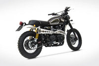 zard exhaust 2 1 full system special edition high mount triumph scrambler 2006 2016