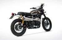 zard exhaust 2 1 full system special edition high mount triumph scrambler 2006 2016