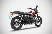 zard exhaust 2 1 full system cross version triumph scrambler bonneville thruxton 2016