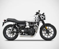 zard exhaust 2 1 full system triumph street twin 2016 2019
