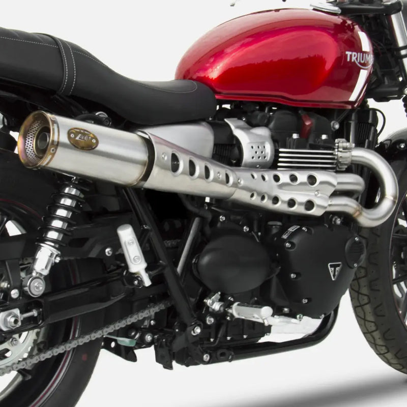 zard exhaust 2 1 high mount full system triumph street twin 2016 2019