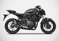 zard exhaust 2 1 short version full system yamaha mt 07 2014 2019