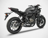 zard exhaust 2 1 short version full system yamaha mt 07 2014 2019