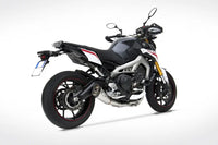 zard exhaust 2 1 short version full system yamaha mt 09 2013 2016
