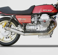 zard exhaust 2 2 full system moto guzzi le mans