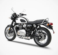 zard exhaust 2 2 full system keeps oem cat triumph bonneville t120 2016 2019