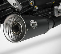 zard exhaust big n 2 slip on moto guzzi v9 bobber roamer 2016 2019
