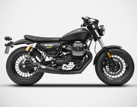 zard exhaust big n 2 slip on moto guzzi v9 bobber roamer 2016 2019