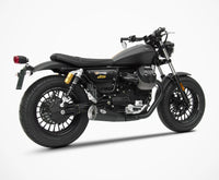 zard exhaust big n 2 slip on moto guzzi v9 bobber roamer 2016 2019
