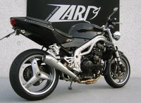zard exhaust conical slip on triumph speed triple 955 2002 2004