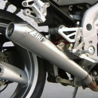 zard exhaust conical slip on triumph speed triple 955 2002 2004
