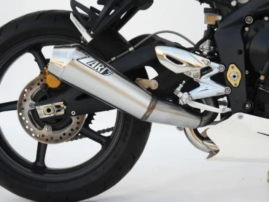 zard exhaust conical low mount slip on triumph street triple 675