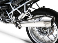 zard exhaust conical slip on bmw r1200r 2011 2013