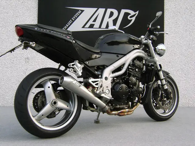 zard exhaust conical slip on triumph speed triple 955 2002 2004