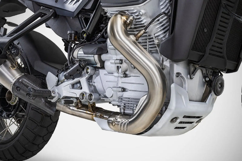 zard exhaust de cat header pipes moto guzzi stelvio 2024 stainless