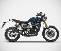 zard exhaust full system 2 1 triumph scrambler 1200