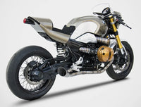 zard exhaust full system racing 2 into 1 to 2 bmw r ninet titanium low mount