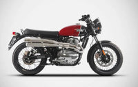 zard exhaust full system flat track royal enfield continental gt stainless steel