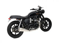 zard exhaust full system low and short style triumph scrambler thruxton 2016